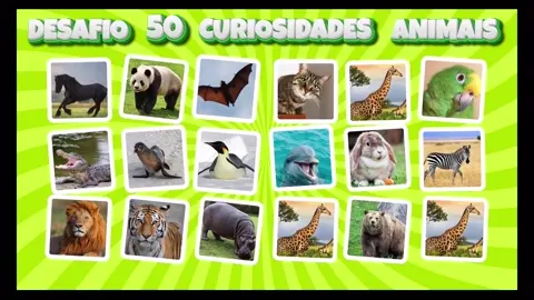 50 Curiosidades Incríveis Sobre Animais – Quiz