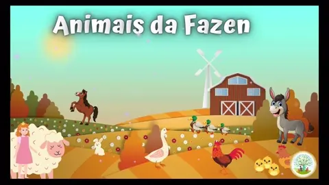 Animais da Fazenda em Inglês Aprenda Divertida