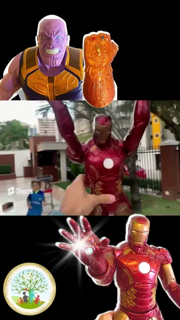 Brincando com Bonecos Homem de Ferro X Thanos