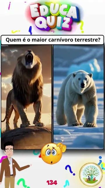 O Maior Animal! Urso-Polar ou Leão Descubra Ag