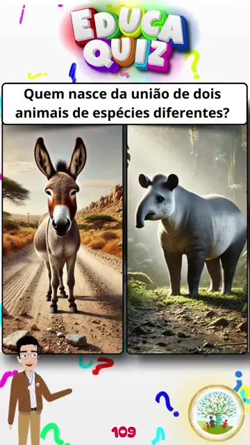 Qual Animal Surge de Pais Diferentes Descubra