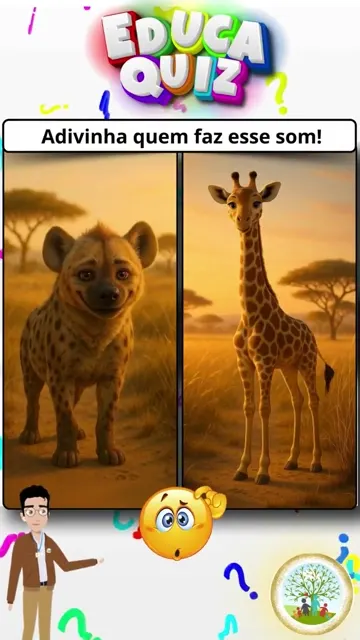 Quem tá rindo assim 😂 Hiena ou Girafa Quiz