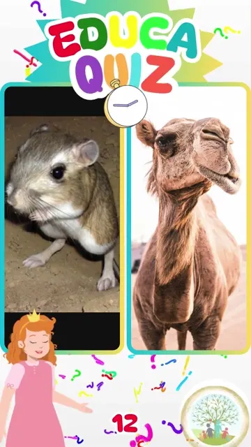 Quiz Educativo Qual Animal Vive Sem Beber